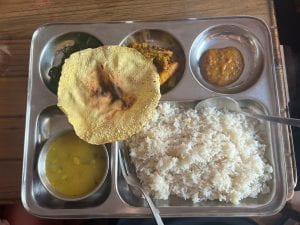 Veg Khana Nepali lunch