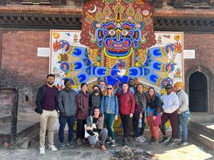 Global STEWARDS with Shree at the Chadeswari temple
