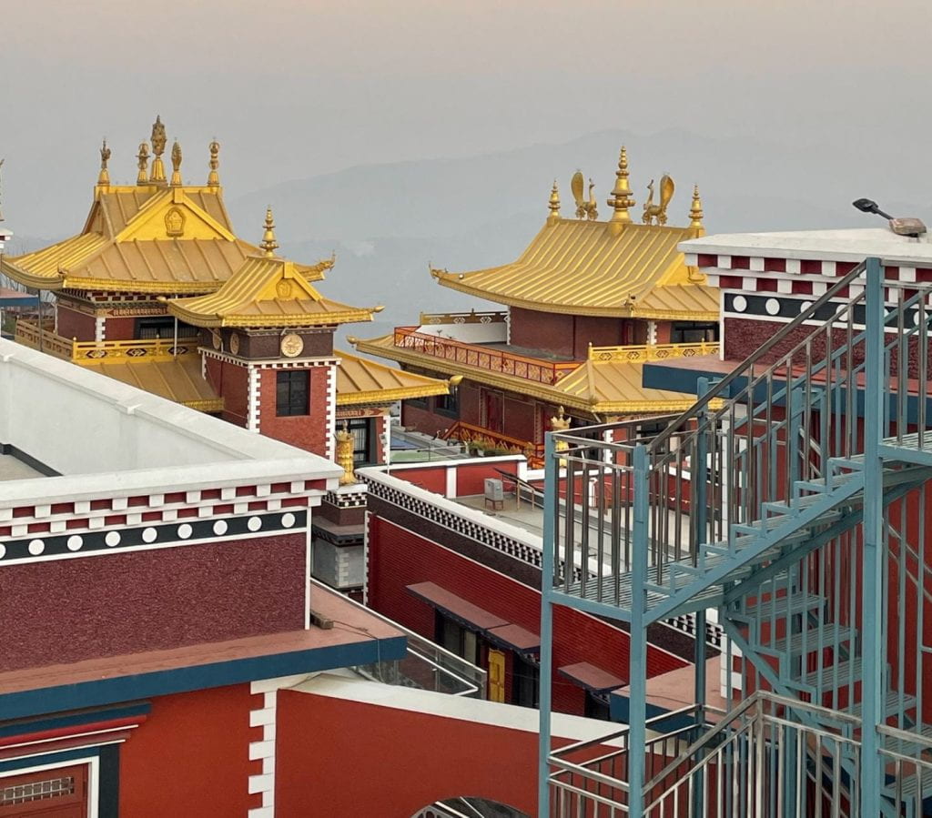 View of the Namobuddha Monastery.