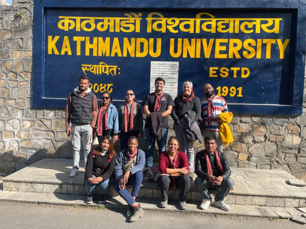 Our group at Kathmandu University