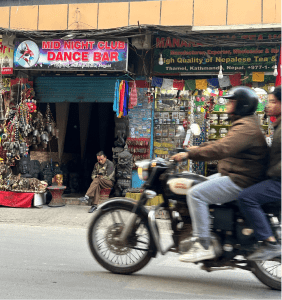 Stores without power in Thamel